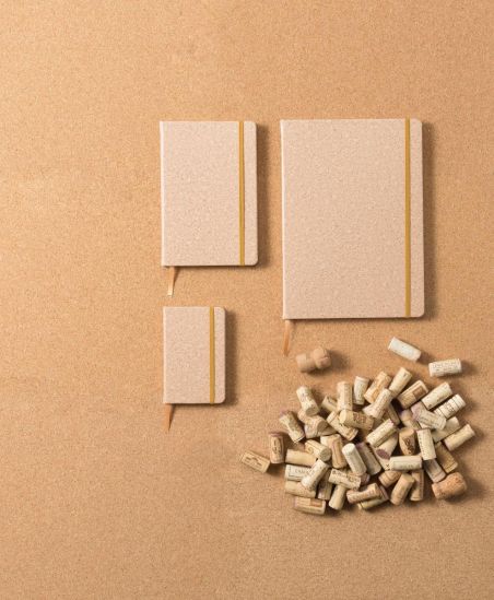 Cuaderno A5 PU aspecto corcho 96 páginas