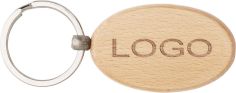 Llavero oval de madera Ecológico Personalizado 107300 - Producto ecológico