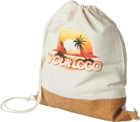 Mochila cuerdas algodón 250 g/m² con corcho