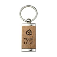 Llavero de metal y madera Ecológico Personalizado 108771 - Producto ecológico