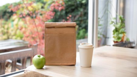 Bolsa nevera non woven 100 g/m² aspecto papel