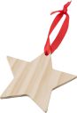 Adorno navideño de estrella de madera Ecológico Personalizado 109051 - Imagen 1