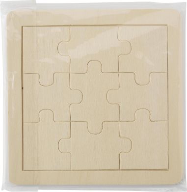 Puzzle de madera con 9 piezas Ecológica...