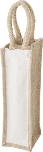 Bolsa vino algodón 320 g/m² con asas