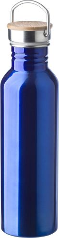 Botella acero inox 700 ml con bambú y asa
