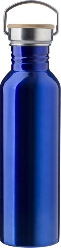 Botella acero inox 700 ml con bambú y asa
