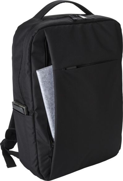 Mochila rPET 300D laptop 16'' USB-A