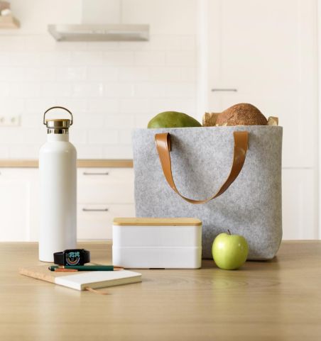 Bolsa fieltro rPET asas PU