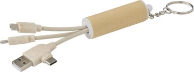 Set cables cartón ABS USB-C Lightning