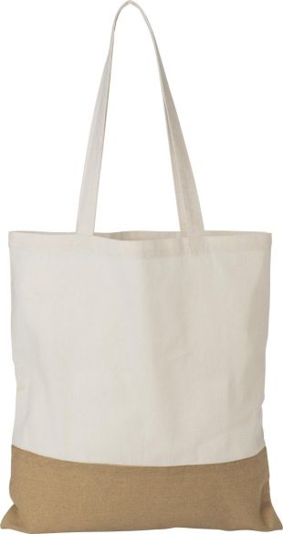 Bolsa algodón 160 g/m² base imitación yute