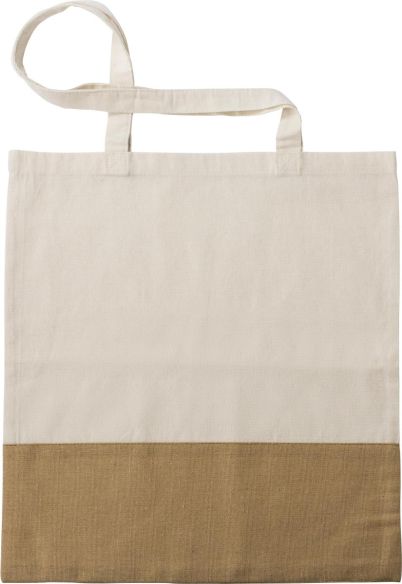 Bolsa algodón 160 g/m² base imitación yute
