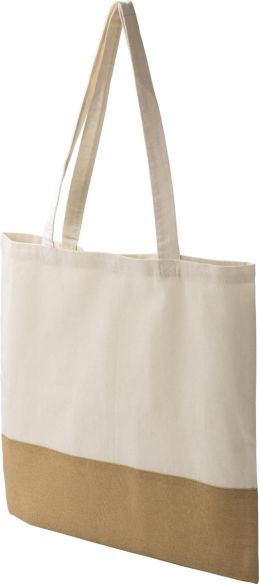 Bolsa algodón 160 g/m² base imitación yute