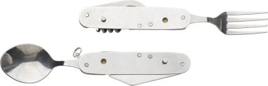 Set cubiertos bambú acero inox 5pzs caja cartón separables