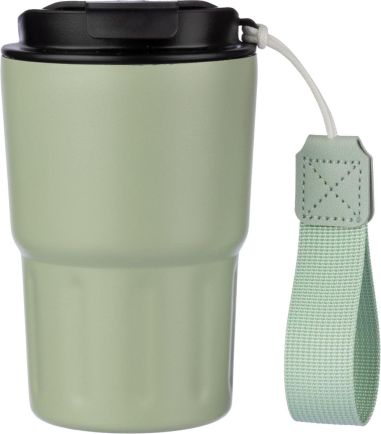 Vaso termo inox doble pared 320 ml tapa PP asa caja
