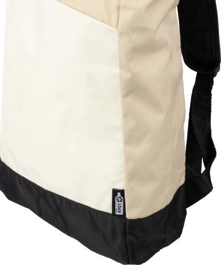 Mochila rolltop RPET 600D con doble cremallera