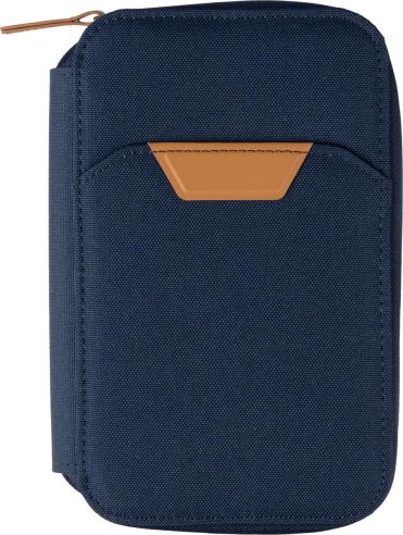 Cartera viaje rPET con RFID y soporte móvil