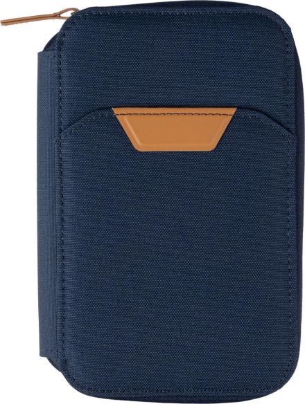 Cartera viaje rPET con RFID y soporte móvil