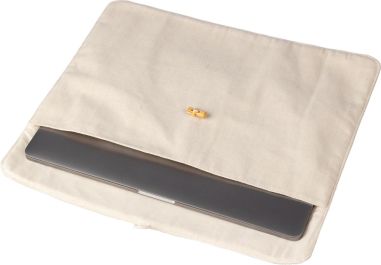 Funda portátil algodón 220 g cierre bambú 15 pulgadas