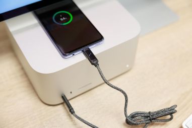 Cable de carga y transferencia 65W de nailon Ecológica Personalizada 101097552