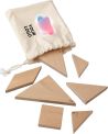 Puzle Tangram de madera natural Ecológica Personalizada 101097557 - Imagen 1