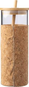 Vaso de vidrio y corcho Ecológico Personalizado 101097563 - Producto ecológico