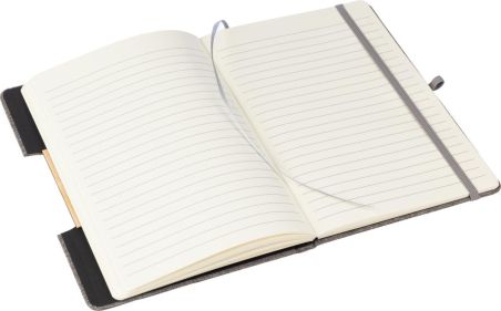 Libreta A5 rPET con soporte para móvil