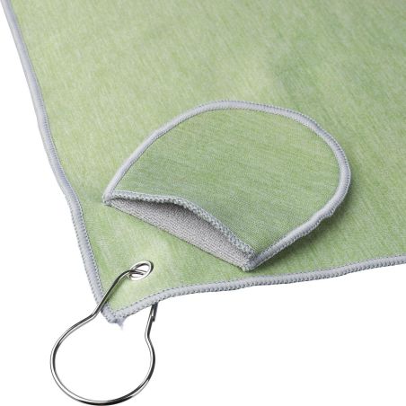 Toalla golf RPET con bolsillo pelota
