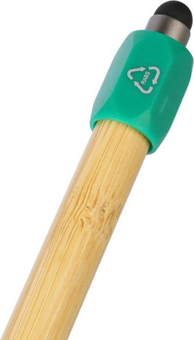 Bolígrafo bambú ABS reciclado spinner puntero 800m