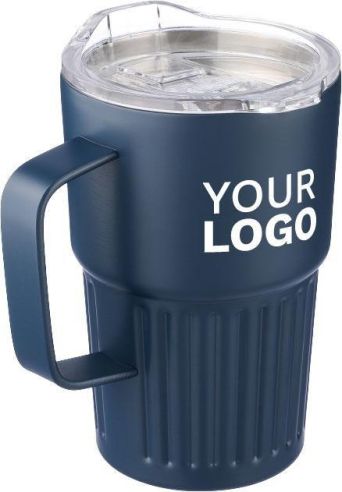 Taza termo inox reciclado 450 ml asa tapa deslizante RCS