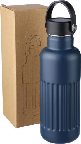Botella termo acero reciclado 500 ml agarre acanalado
