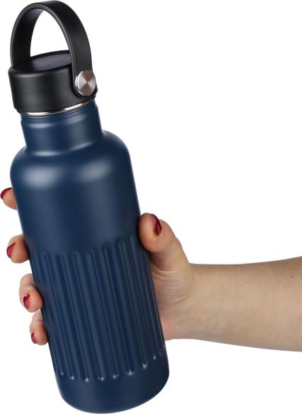 Botella termo acero reciclado 500 ml agarre acanalado