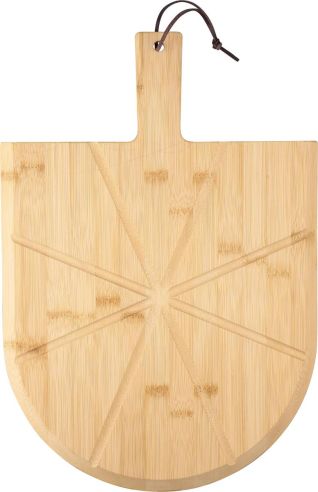 Set pizza bambú con tabla, cortador y espátula