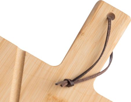 Set pizza bambú con tabla, cortador y espátula