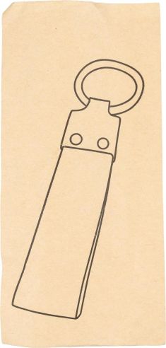 Llavero de tela vaquera Ecológico Personalizado 101267537