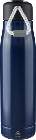 Botella termo acero reciclado 500 ml con cordón