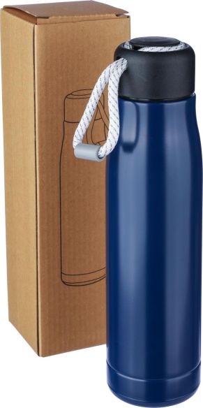 Botella termo acero reciclado 500 ml con cordón