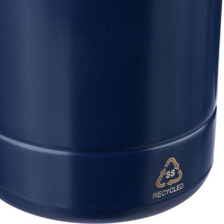 Botella termo acero reciclado 500 ml con cordón