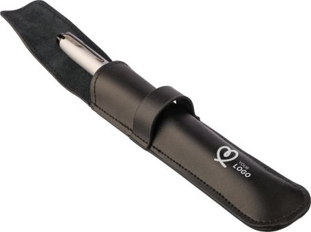Estuche de cuero para bolígrafos