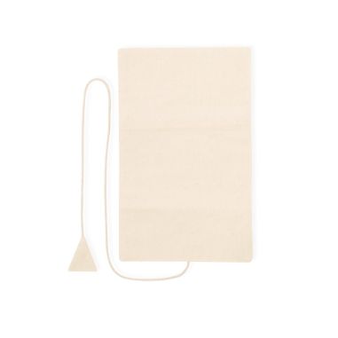 Joyero plegable algodón natural 3 partes cordón bolsillos