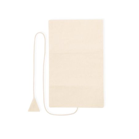 Joyero plegable algodón natural 3 partes cordón bolsillos