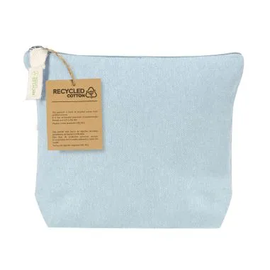 Neceser algodón reciclado con cremallera