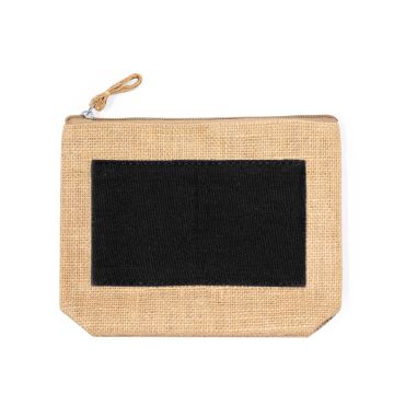 Neceser yute laminado y algodón cremallera