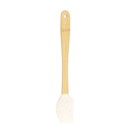 Paleta de cocina de bambú y silicona