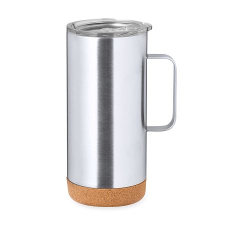 Taza térmica acero reciclado 450 ml corcho