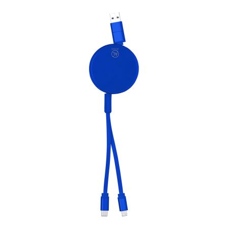 Cable cargador extensible aluminio reciclado 2.4A