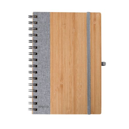 Libreta anillas bambú 80 hojas recicladas