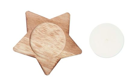 Porta velas madera Ecológica Personalizada 7CX1481