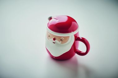 Taza cerámica con tapa 370 ml Ecológica...