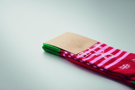 Par de calcetines de Navidad L Ecológica Personalizada 7CX1504