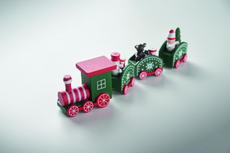 Tren de Navidad de madera Ecológica Personalizada 7CX1559